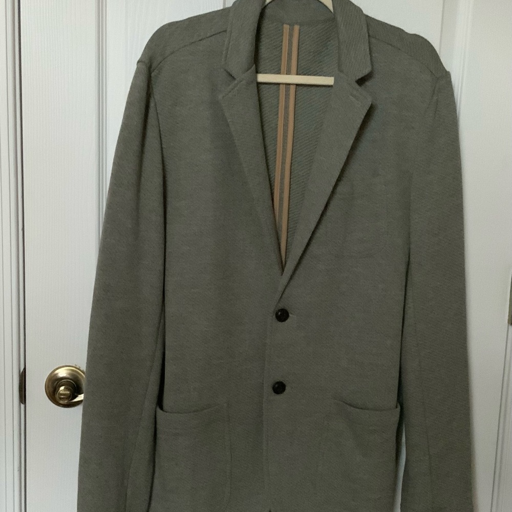 Men's Olive Knit Faherty Blazer